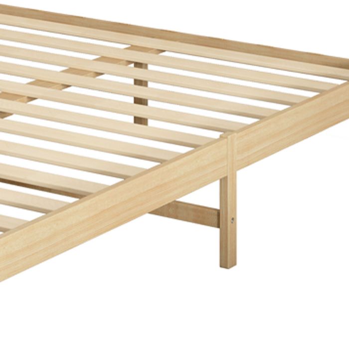 Wooden Bed Frame Double Size Mattress Base-Natural