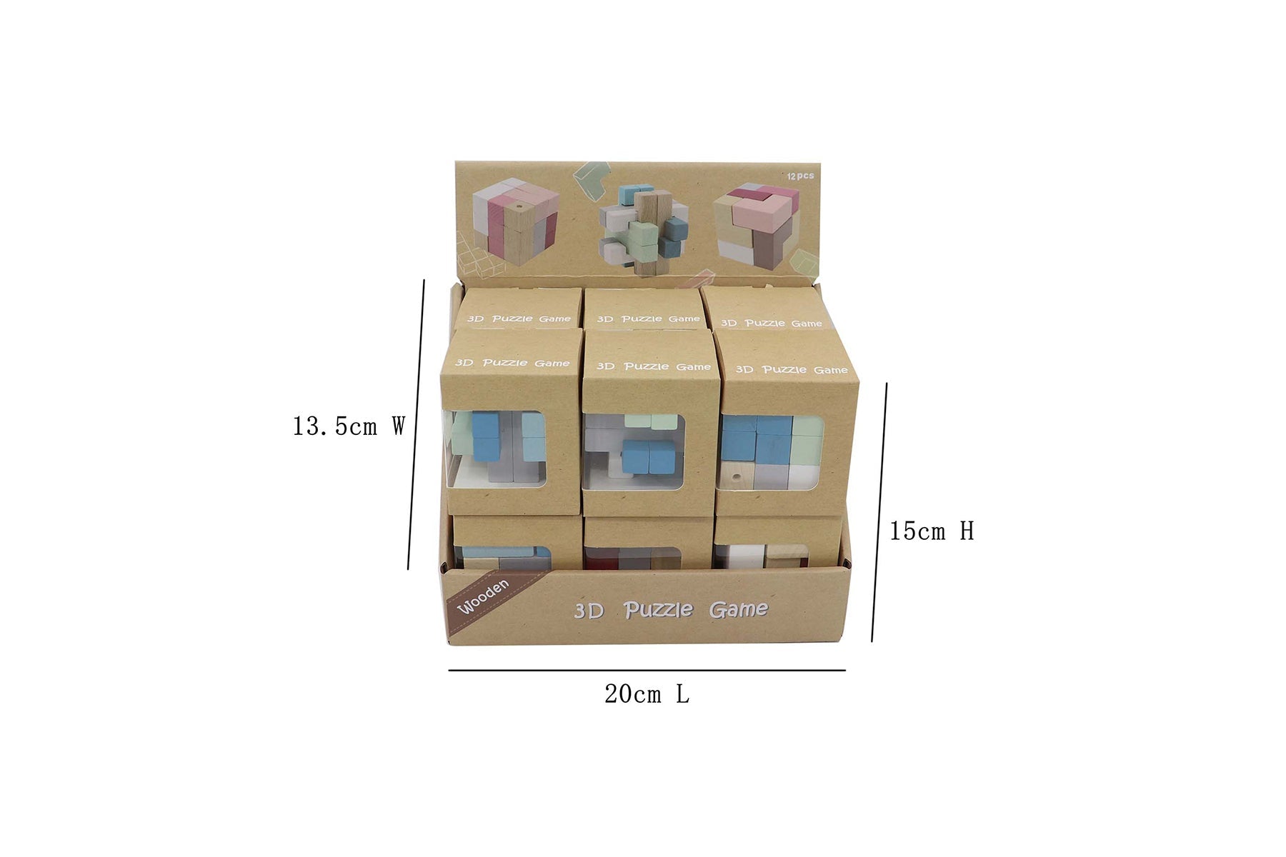 Wooden Brain Teaser Soma Cube