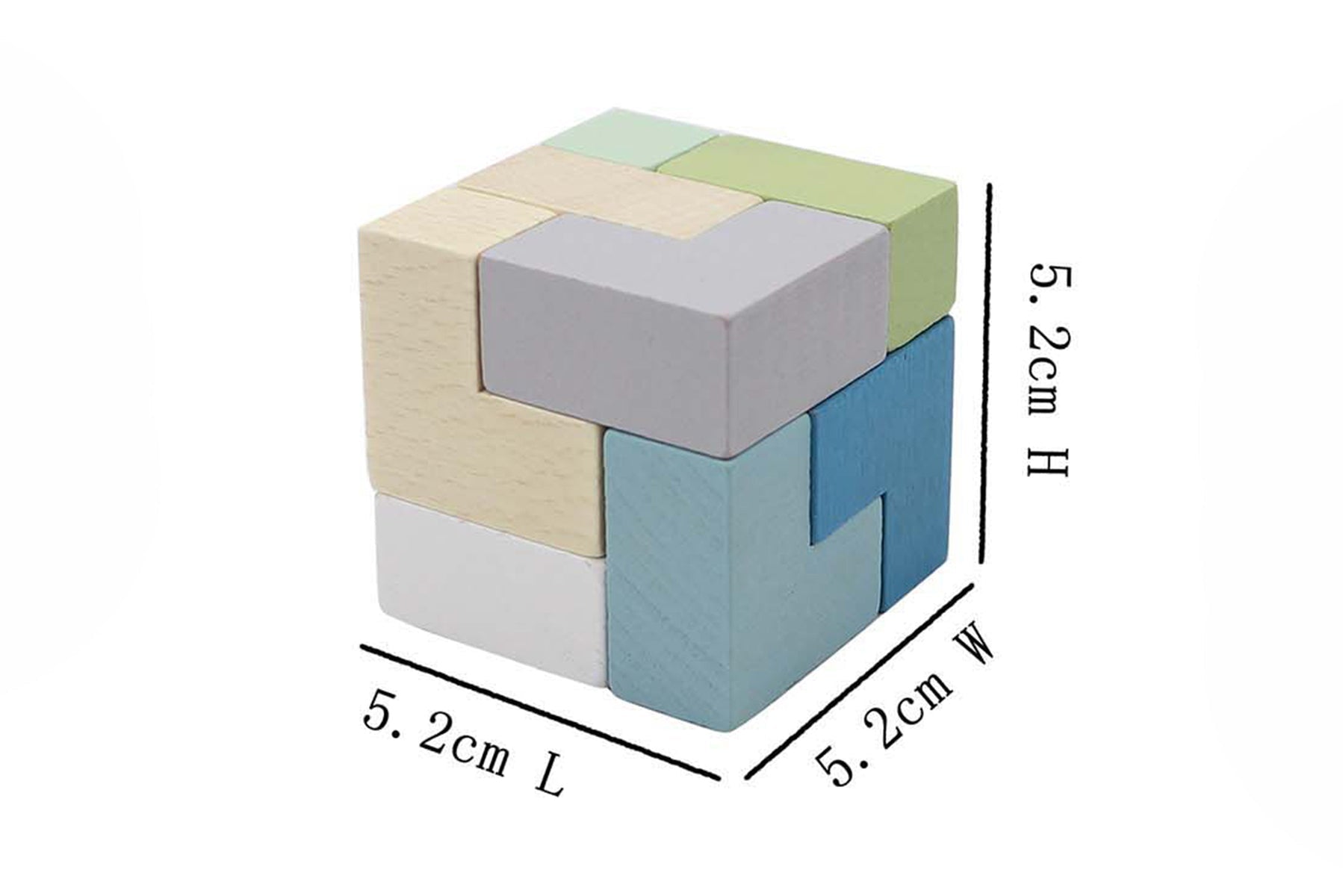 Wooden Brain Teaser Soma Cube