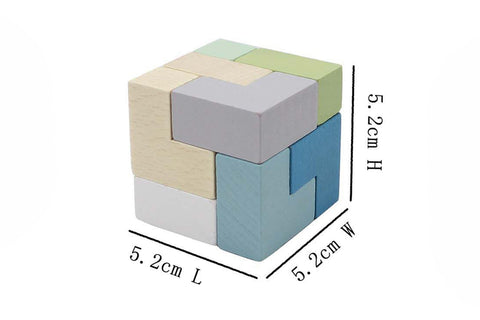 Wooden Brain Teaser Soma Cube