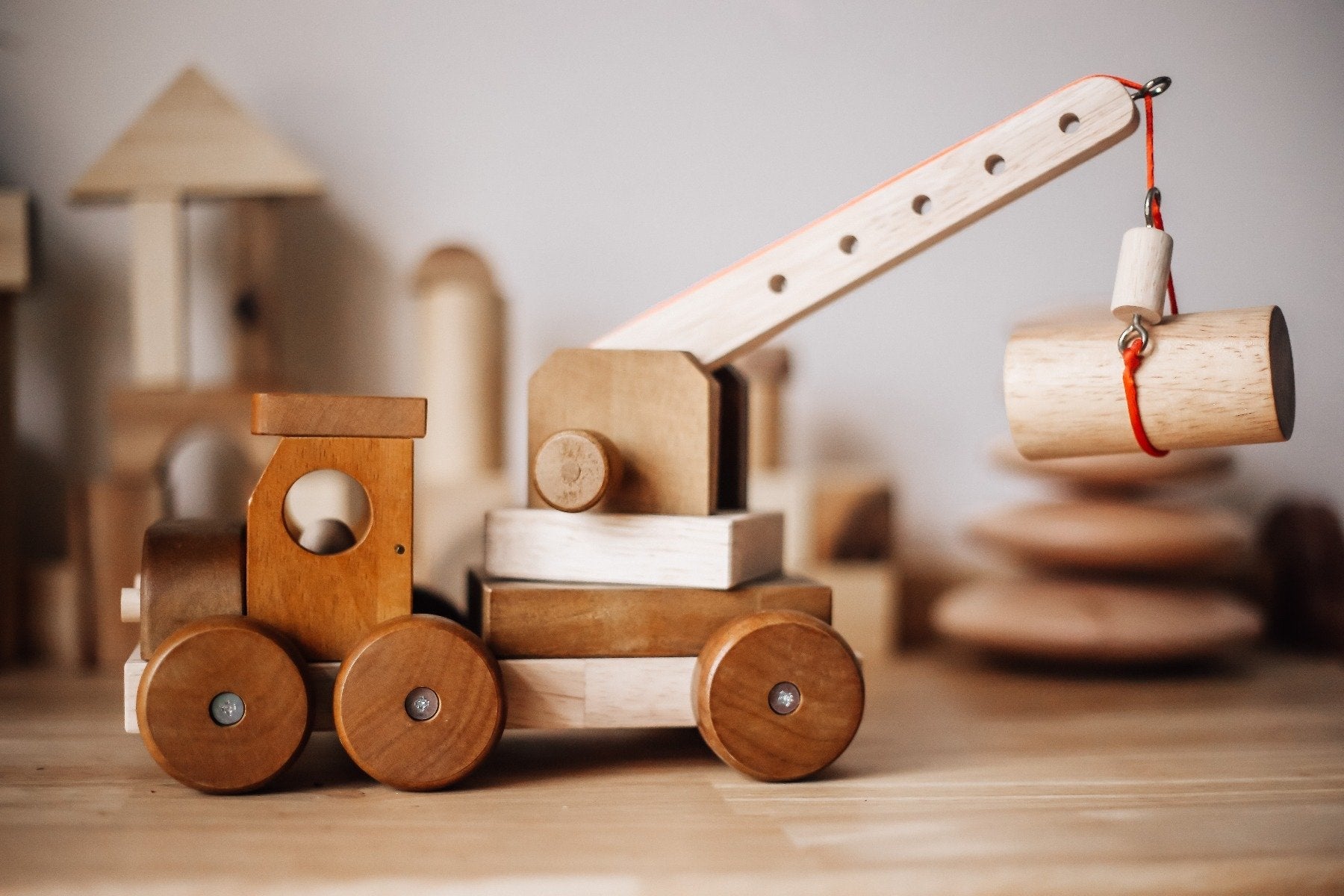 Toys Wooden Crane