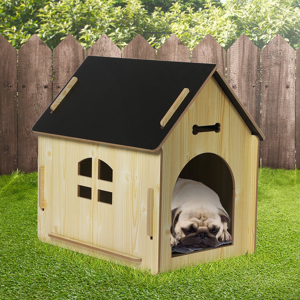 Dog House Wooden Dog House Pet Kennel Oak L