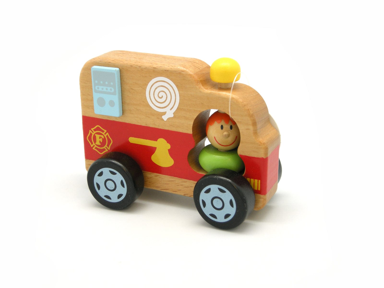 Wooden Emergency Vehicle Set Of 4