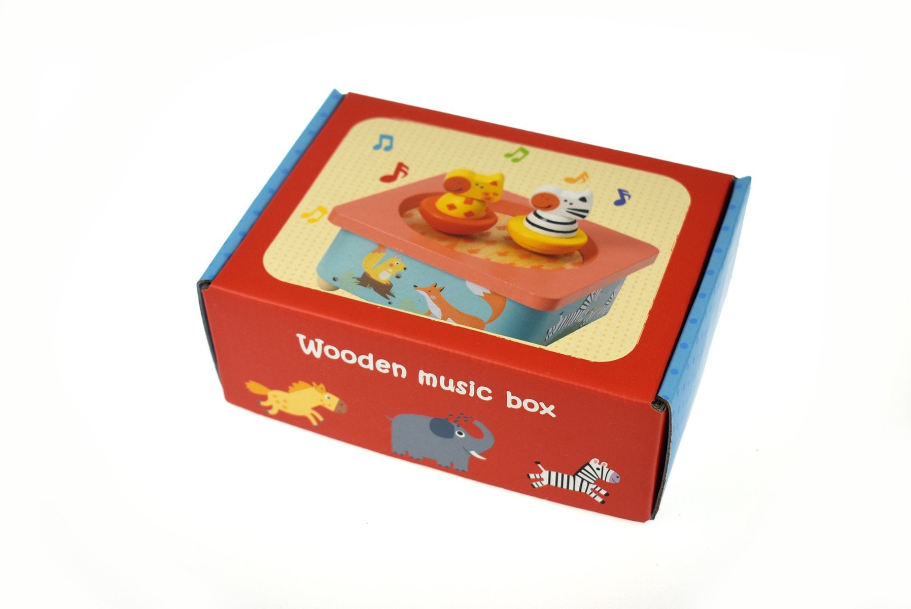 toys for infant Wooden Farm Music Box With Metal Frame