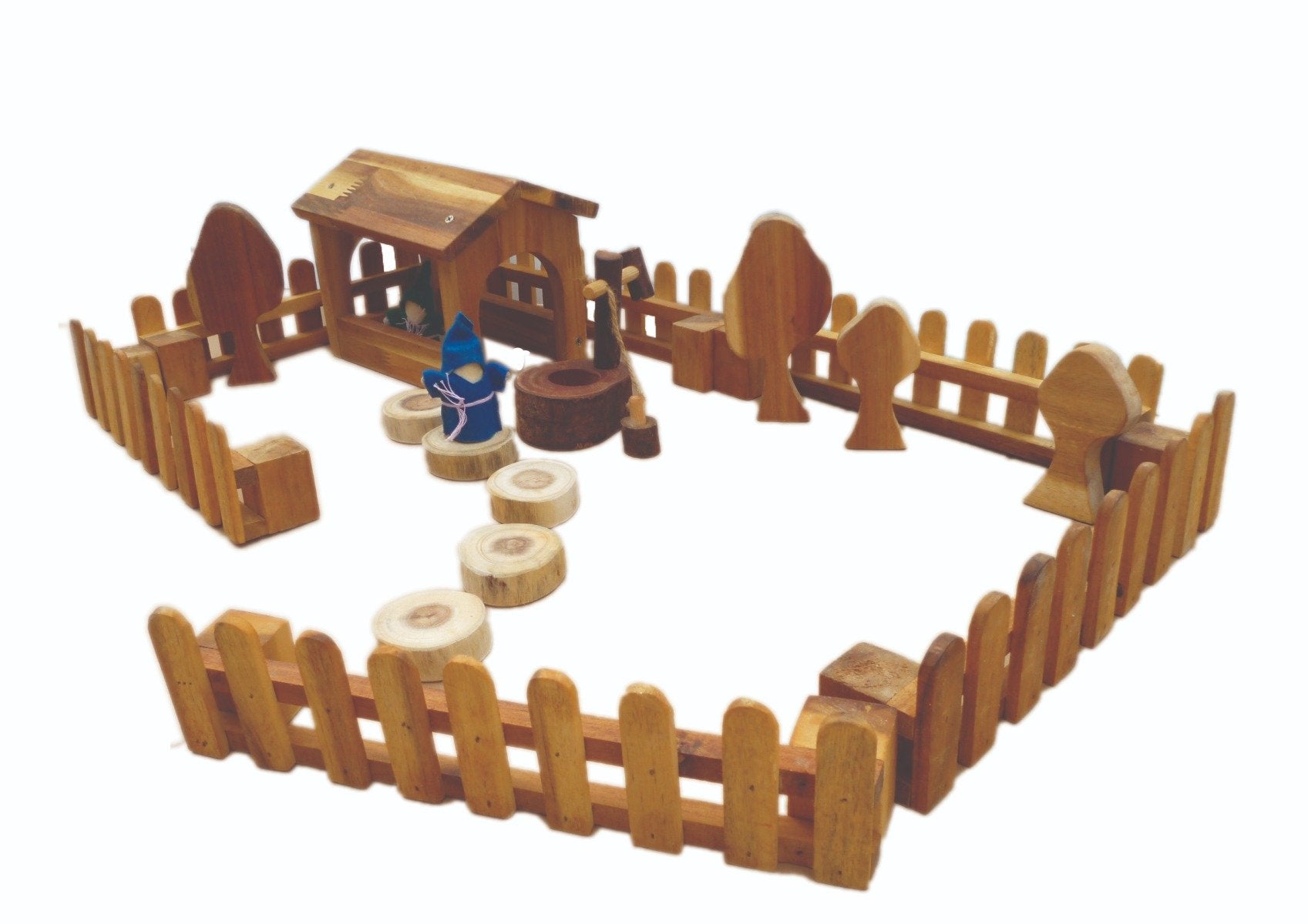 Toys Wooden fence- set of 4
