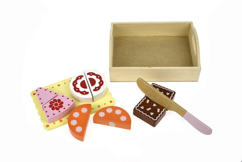 toys for above 3 years above Wooden Food Tray - Dessert