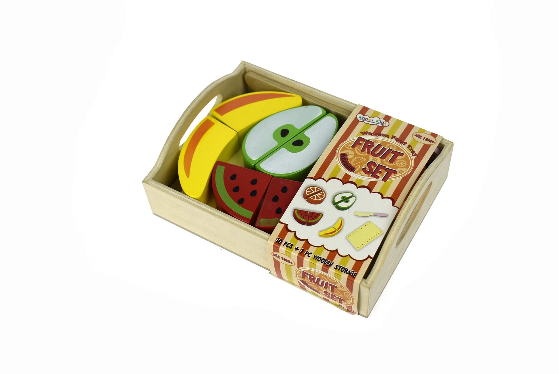 toys for above 3 years above Wooden Food Tray - Fruit