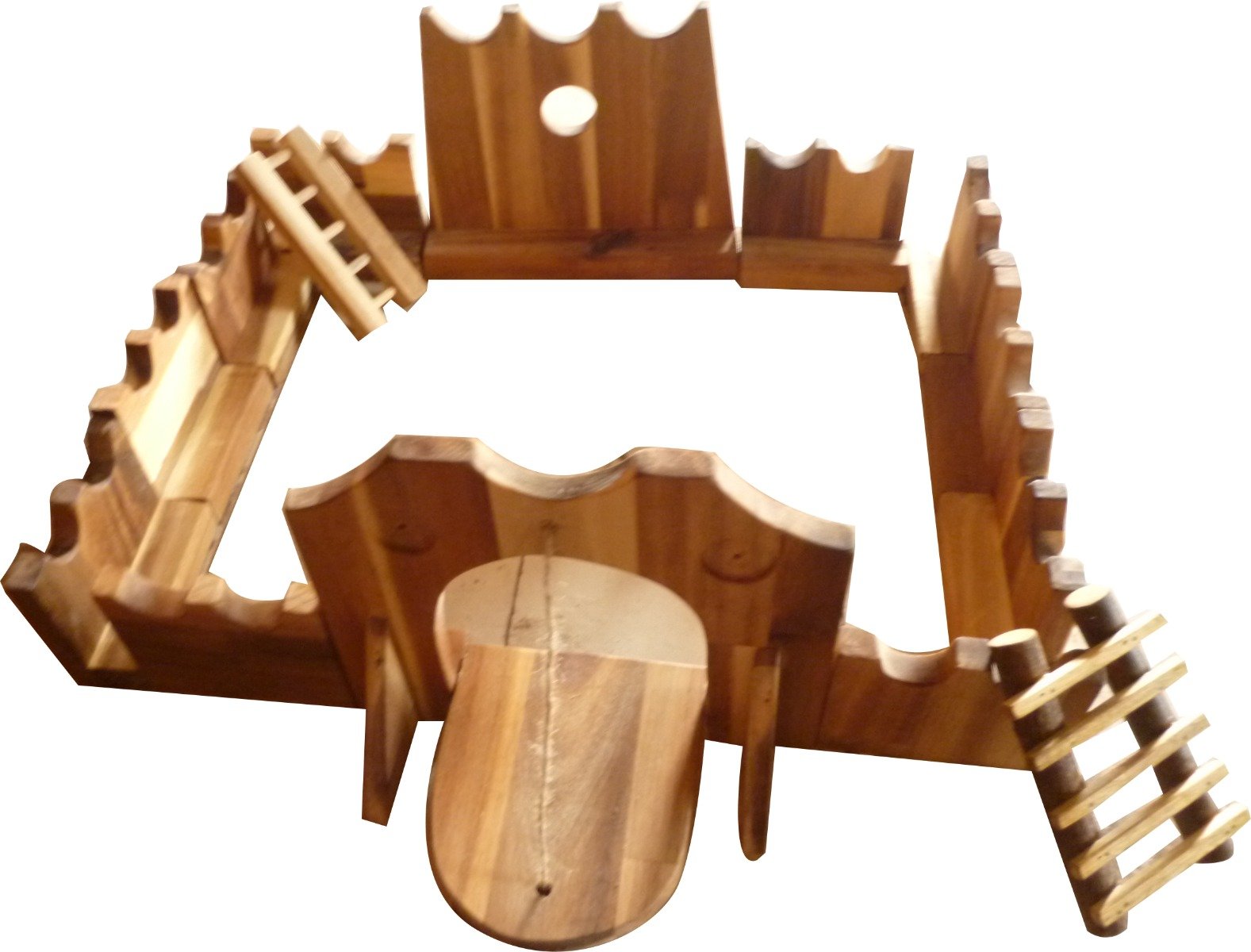Toys Wooden jumbo castle building set