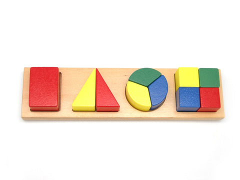 toys for above 3 years above Wooden Shape & Fraction Puzzle