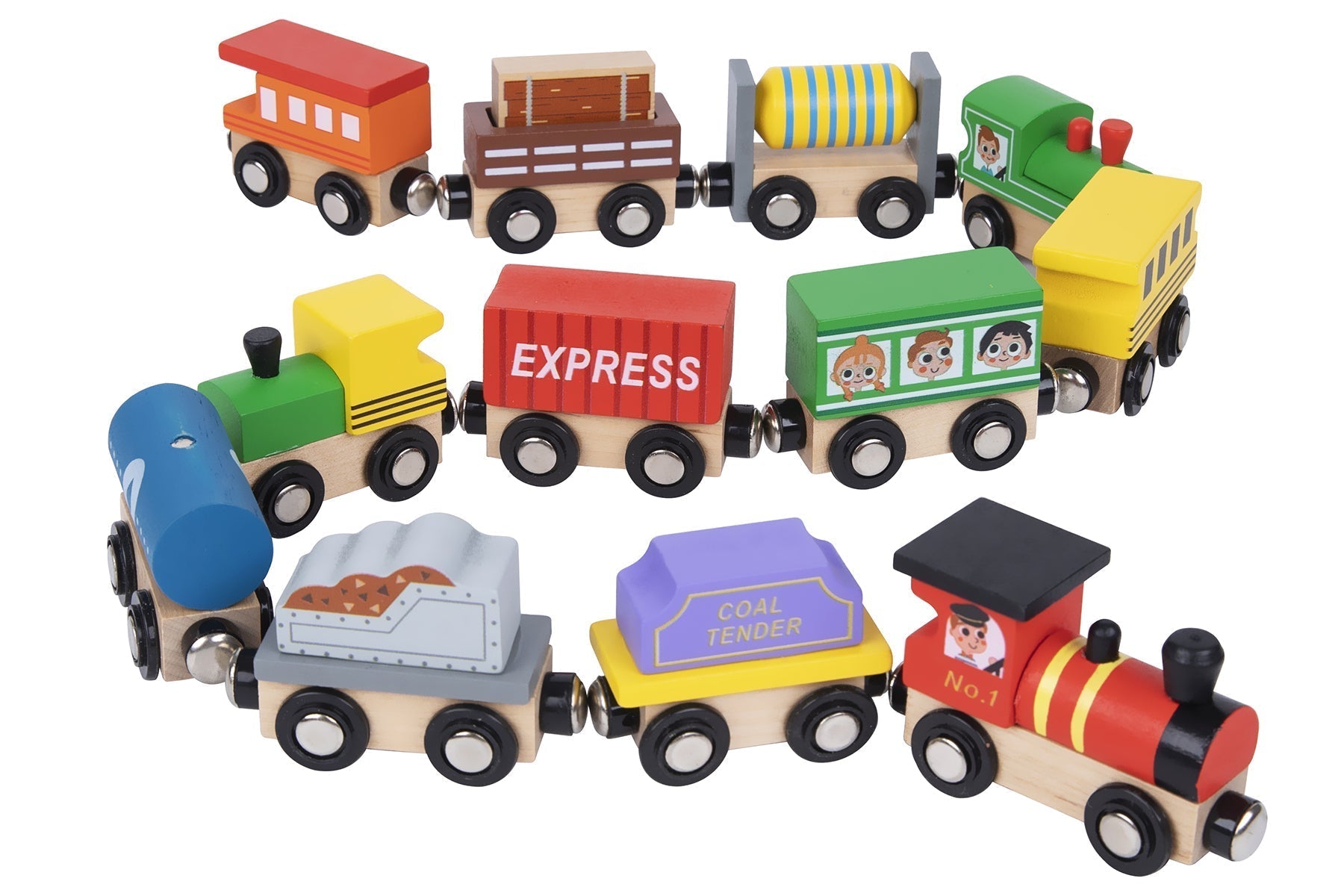 Wooden Train Set