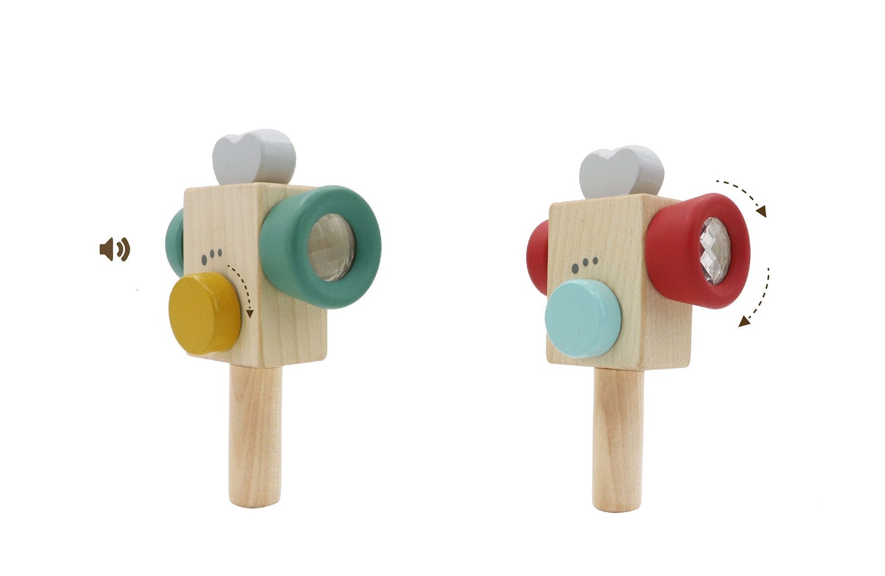 Wooden Video Recorder Prism Red