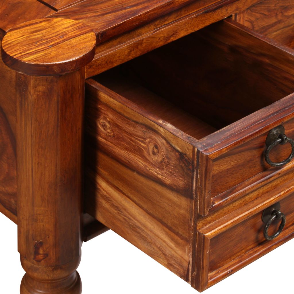 Writing Table Solid Sheesham Wood 115x50x76cm