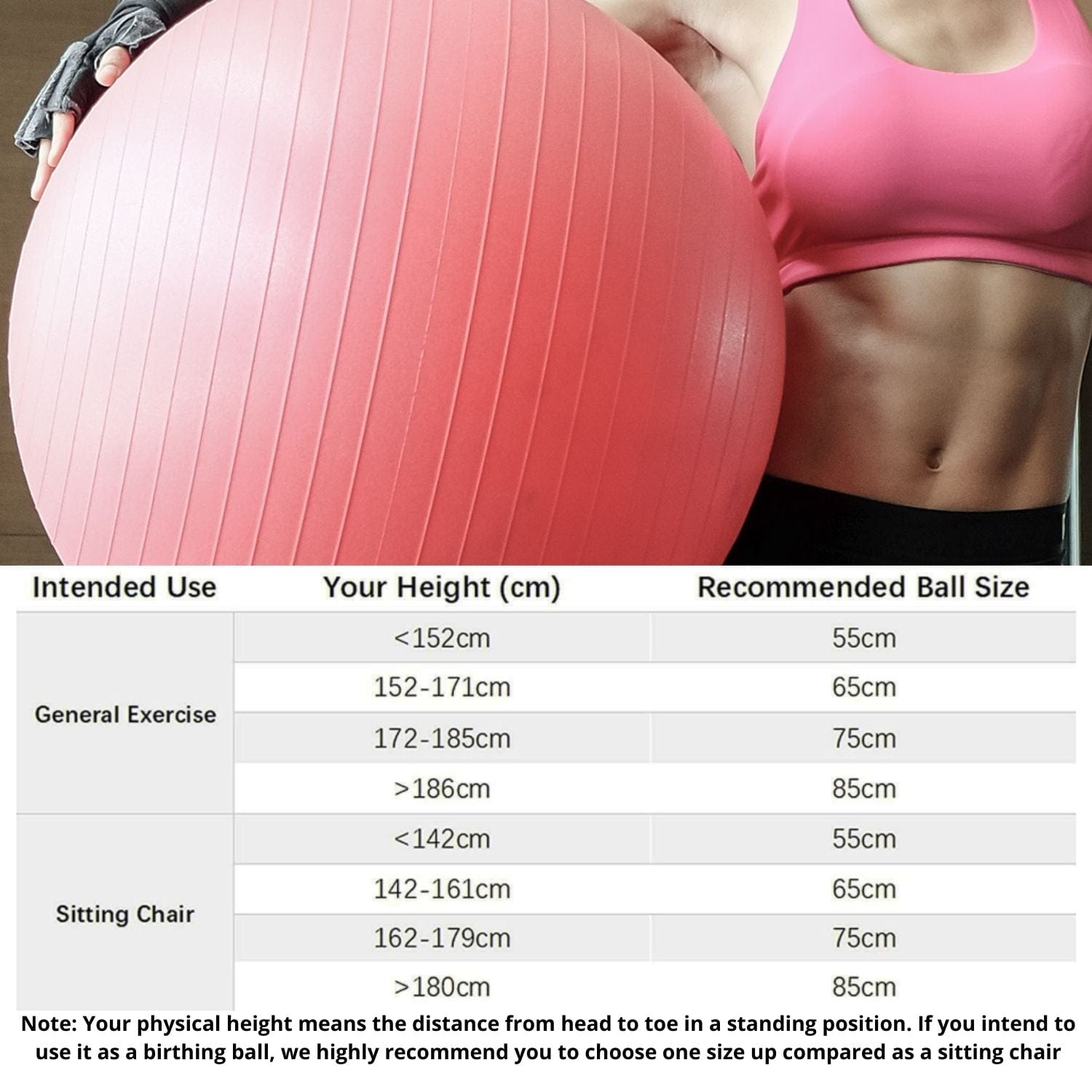 Yoga Ball 85Cm, 55Cm, 65Cm