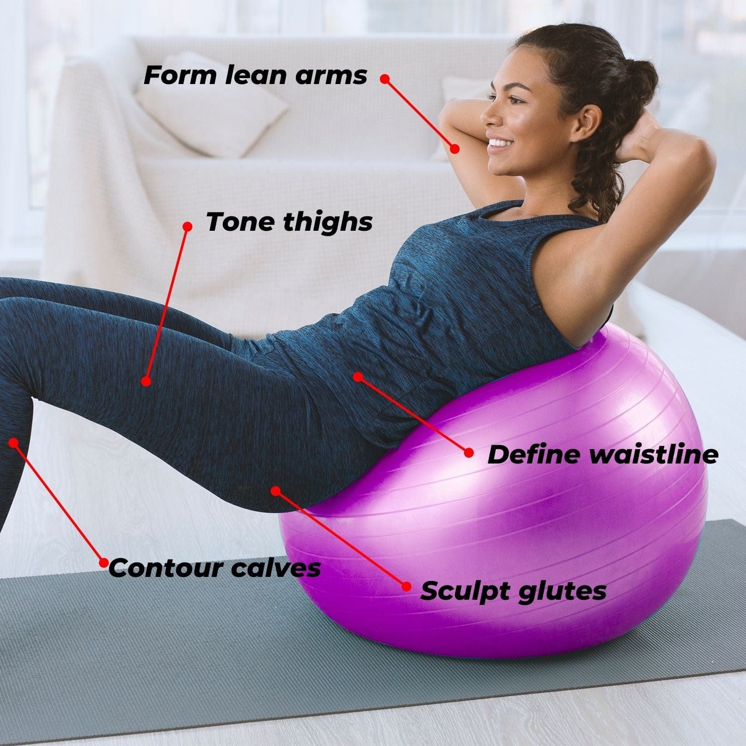 Yoga Ball 85Cm, 55Cm, 65Cm