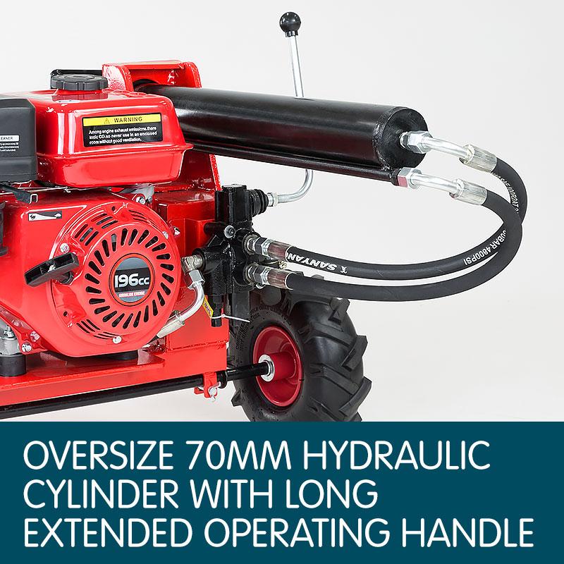 Yukon Petrol Log Splitter Wood Cutter 15 Ton