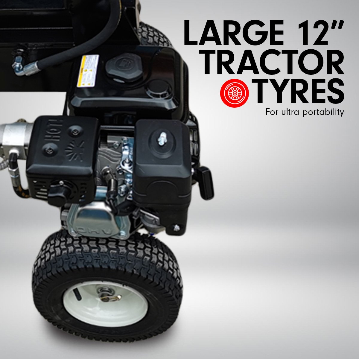 farm rural Yukon Petrol Log Splitter Wood Cutter - 18Ton