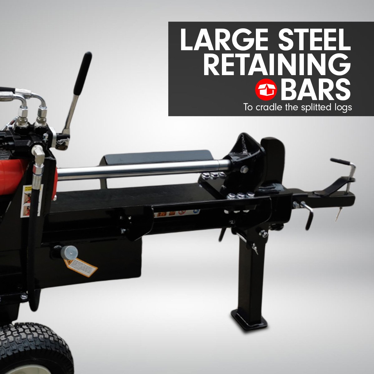 farm rural Yukon Petrol Log Splitter Wood Cutter - 18Ton