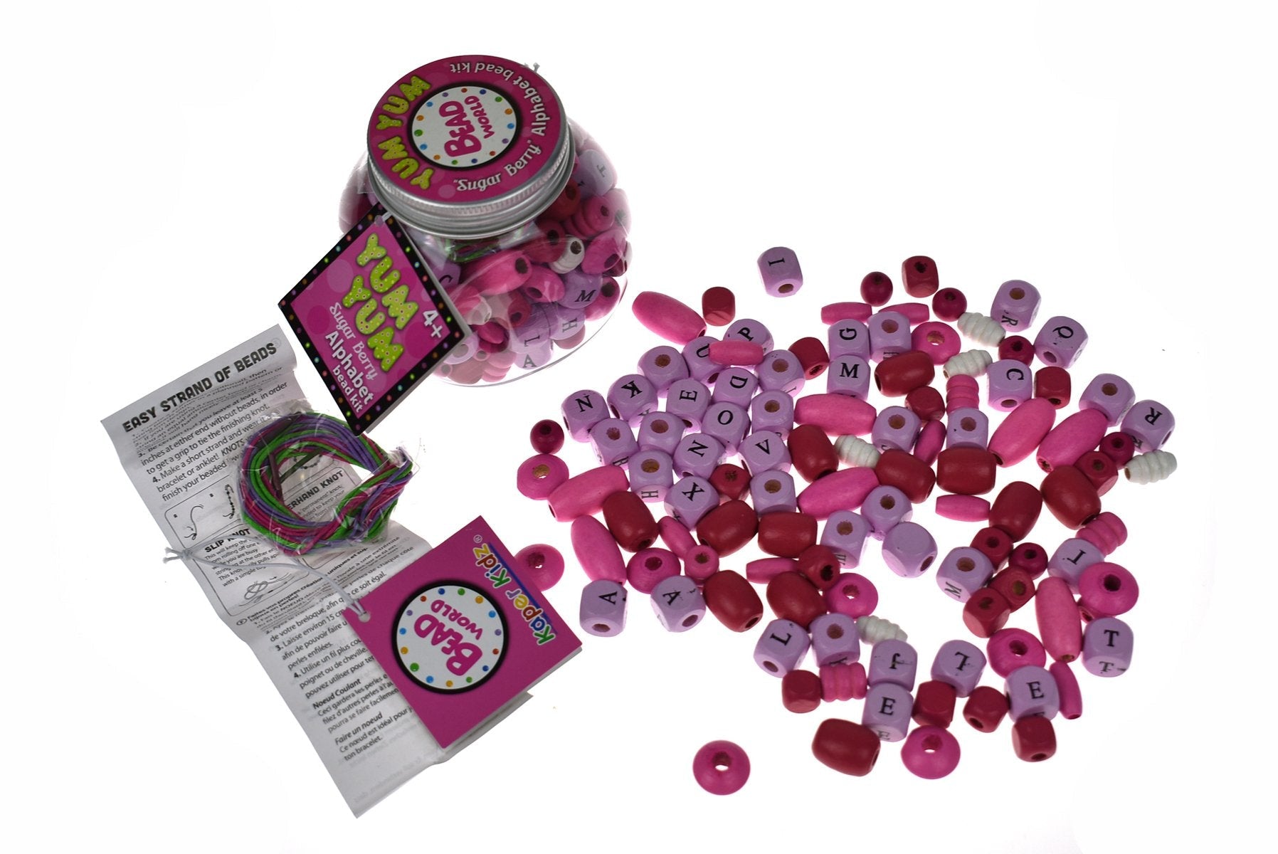 toys for above 3 years above Yum Yum Diy Alphabet Bead Pink Sugar Berry